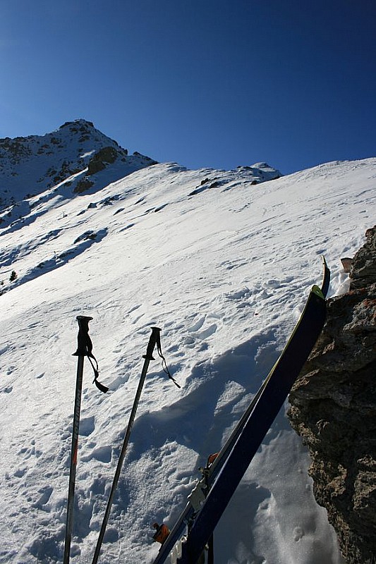 #6 Vue vers le sommet : Etat de la neige vers le sommet Vue vers le sommet : Etat de la neige vers le sommet
