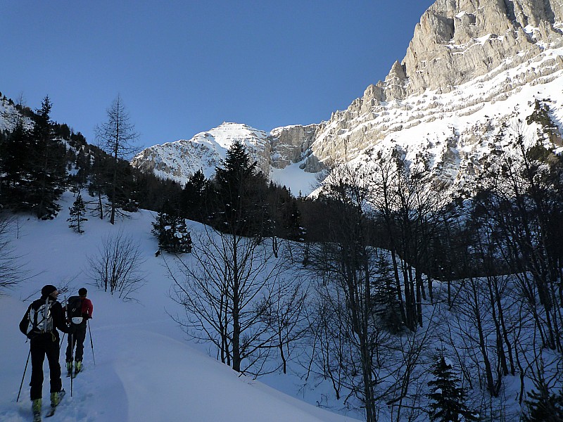 #1 arête NE Petit Veymont : montée au col de Quinquambaye arête NE Petit Veymont : montée au col de Quinquambaye