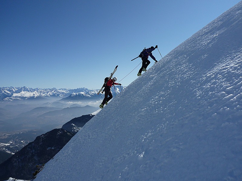 #5 arête NE Petit Veymont : les derniers mètres avant la moquette arête NE Petit Veymont : les derniers mètres avant la moquette