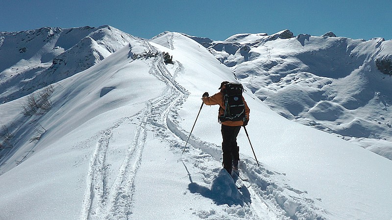 2100m : la dernière partie de la Crête Costa Campaula