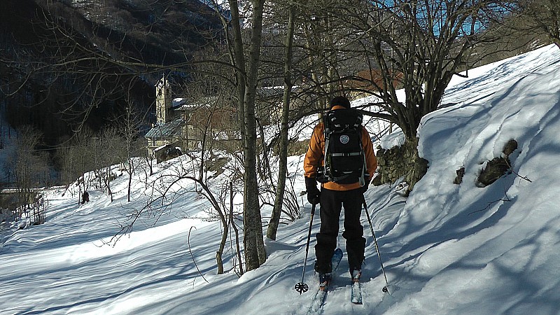 1000m : et retour à Tetti Folchi skis aux pieds