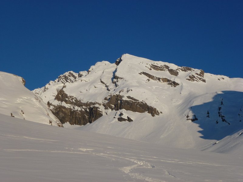 #2 Grd Muveran : La face SE de l Grd Muveran : La face SE de l'antécime 2982, but du jour
