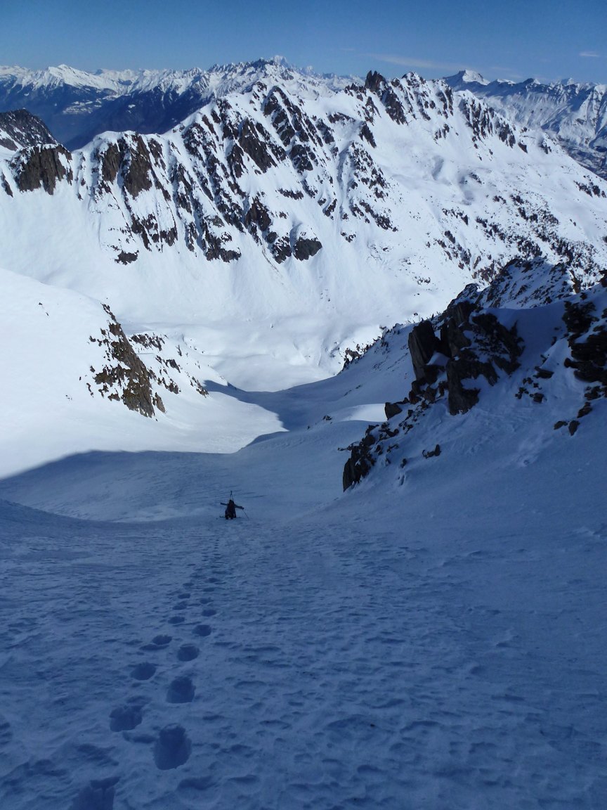 #3 Le couloir Nord : Le cramponnage est efficace. Le couloir Nord : Le cramponnage est efficace.