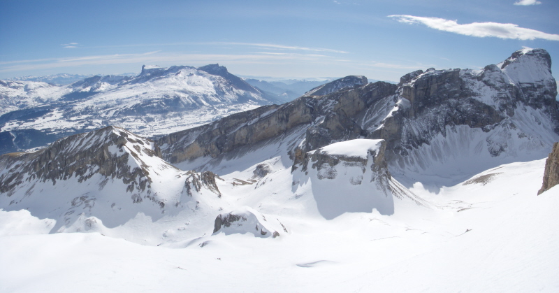#1 Vue vers le sud : Depuis la Tête de l Vue vers le sud : Depuis la Tête de l'Aupet.
