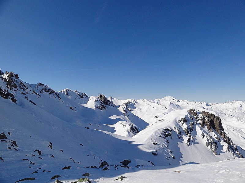 #2 Col de Bresson : Vue depuis le Col de Bresson en direction du Col du Coin Col de Bresson : Vue depuis le Col de Bresson en direction du Col du Coin