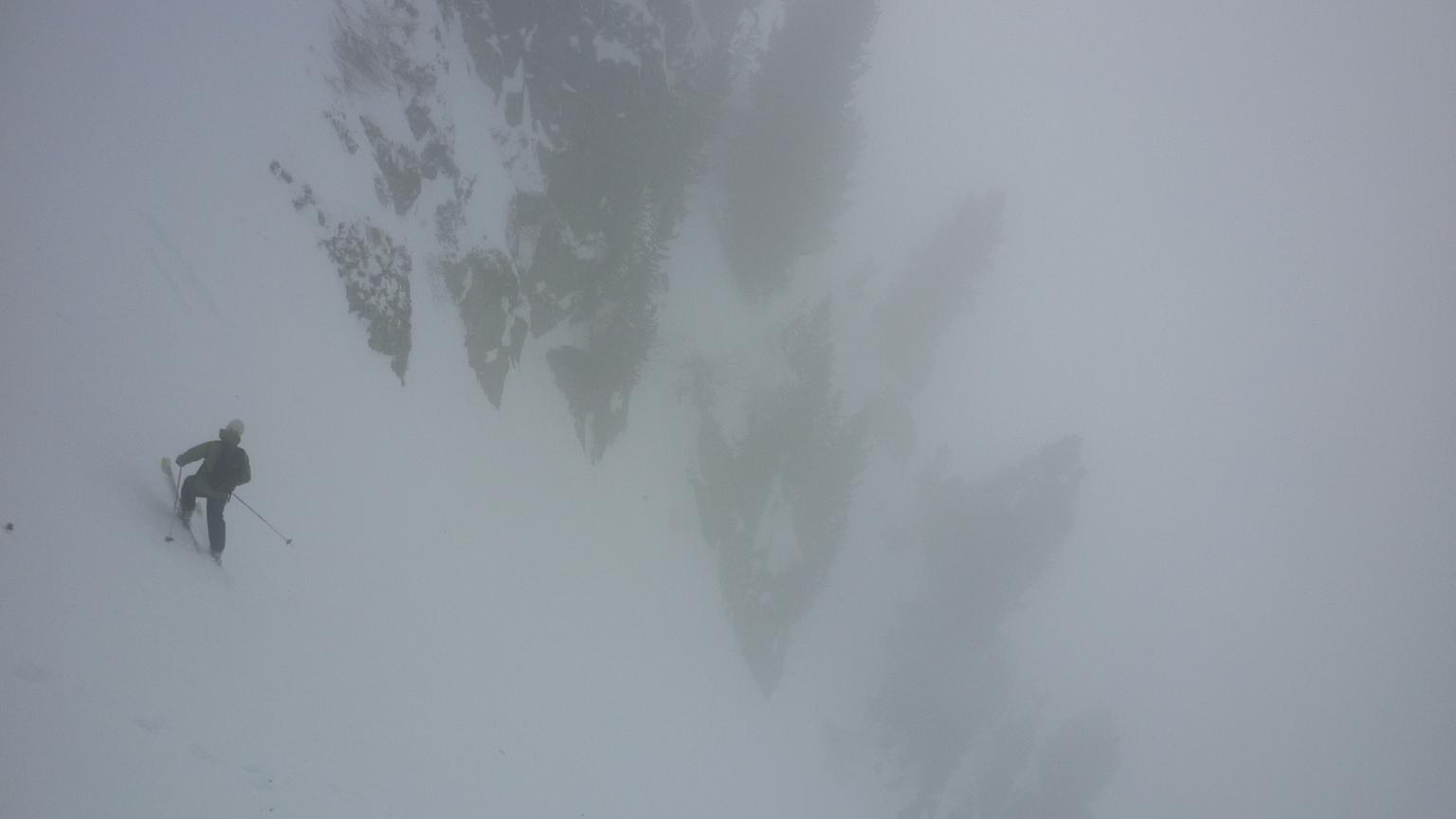#5 Clochers Pères : Descente dans les nuages mais plutôt bonne visibilité Clochers Pères : Descente dans les nuages mais plutôt bonne visibilité