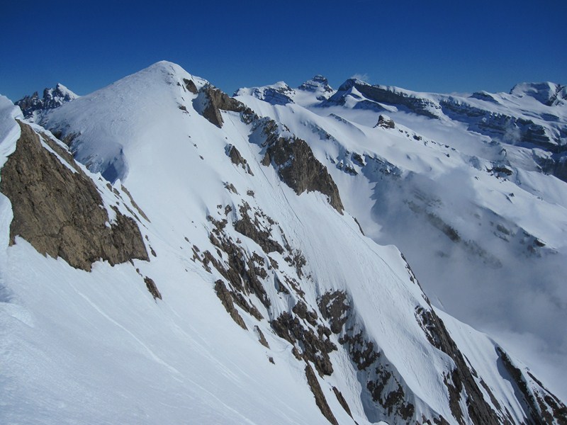 #4 Bel enneigement : En direction de la dent de Barme Bel enneigement : En direction de la dent de Barme