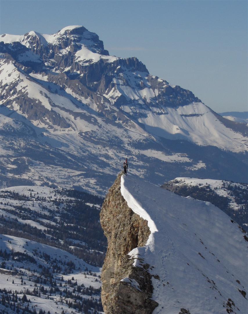 #1 la crête d la crête d'âne : sur son extrémité sud face à l'Obiou