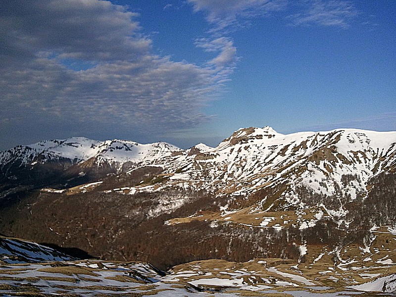 Fours de Peyre Arse : PLus beaucoup de neige sur la massif