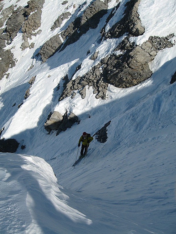 #9 Début de descente : Alexis dans l Début de descente : Alexis dans l'entrée du couloir W