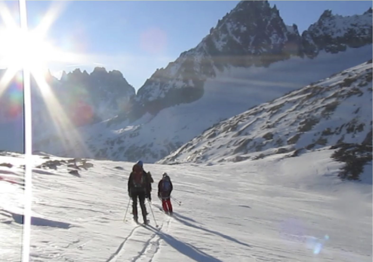 #7 descente : Descente pour rejoindre le glacier de Leschaux descente : Descente pour rejoindre le glacier de Leschaux