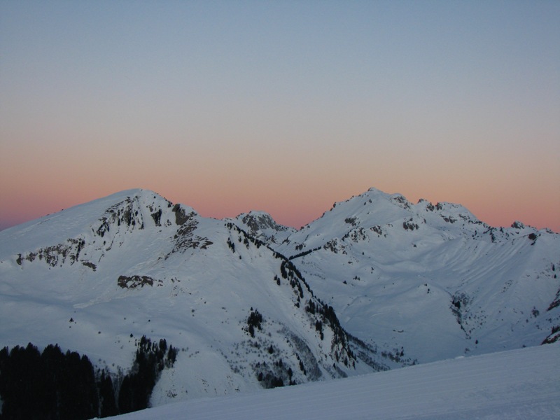 #1 pointe d pointe d'Uble et Chalune : au petit matin depuis le mont Chery