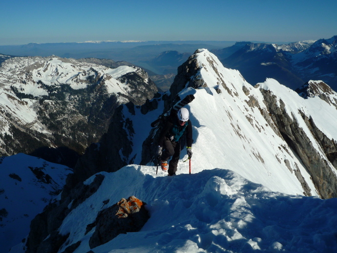 #7 Pointe d Pointe d'Arcalod : la très belle arête sommitale...