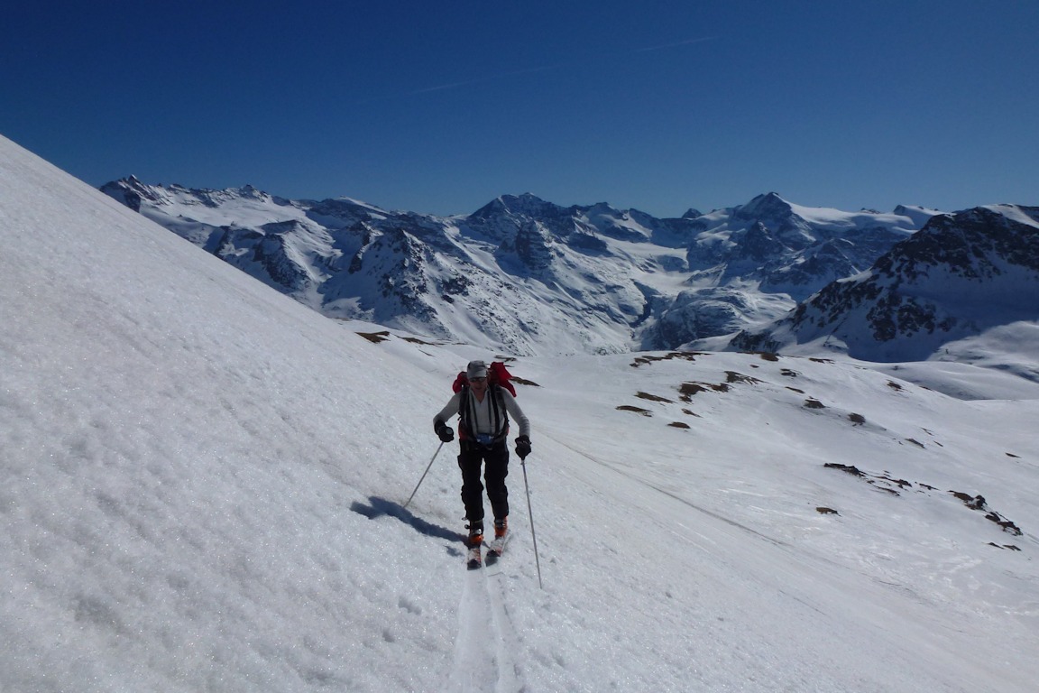 Cadre splendide : Avec en arrière plan les sommets de Haute Maurienne.