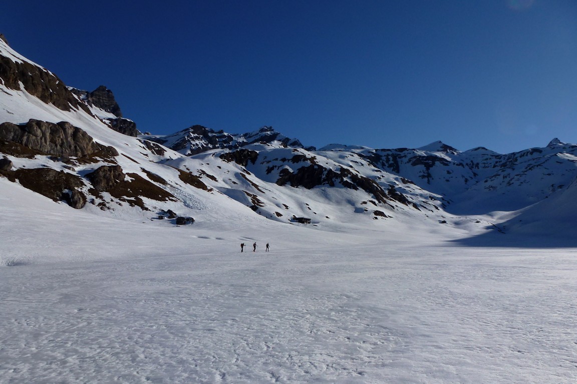 Vallon de Prariond : Au terme d'un long échaffement.