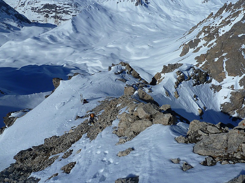 #5 Roche Nue : L Roche Nue : L'arête sommitale.