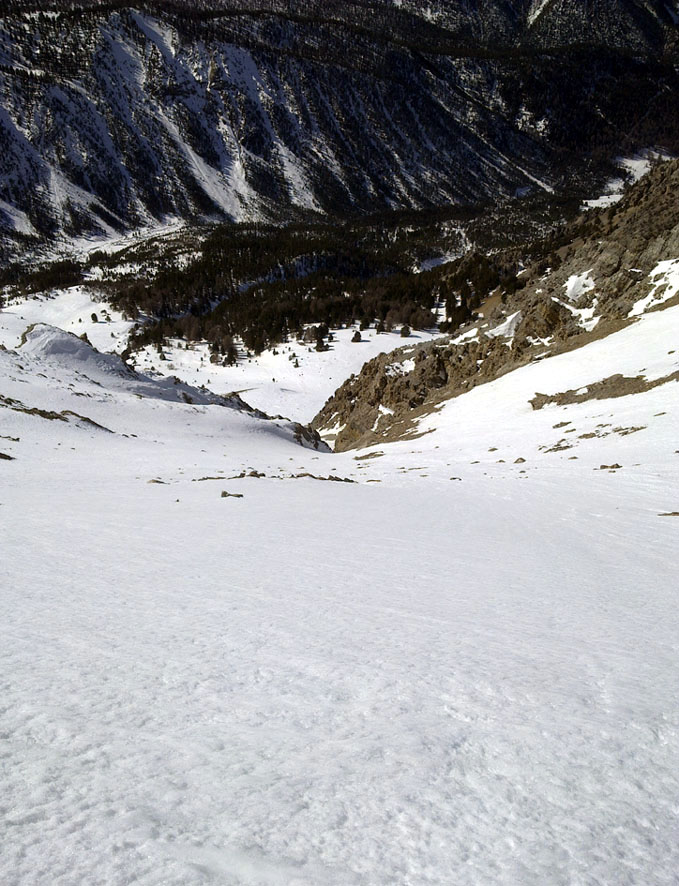 #6 Couloir SW de Chaude Maison : on remontera si ça ne passe pas Couloir SW de Chaude Maison : on remontera si ça ne passe pas