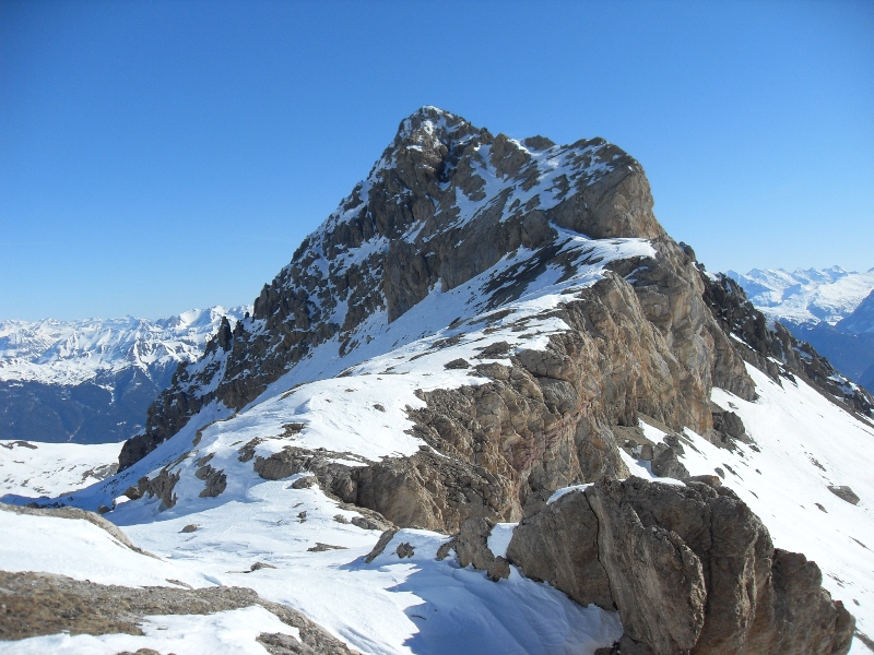 #2 Rocher Bouchard : vue depuis le col entre la Condamine et Rocher Bouchard Rocher Bouchard : vue depuis le col entre la Condamine et Rocher Bouchard