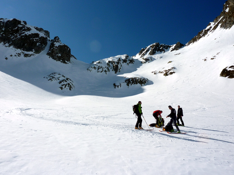 #5 Rocher Blanc : Fin de la combe directe. Rocher Blanc : Fin de la combe directe.