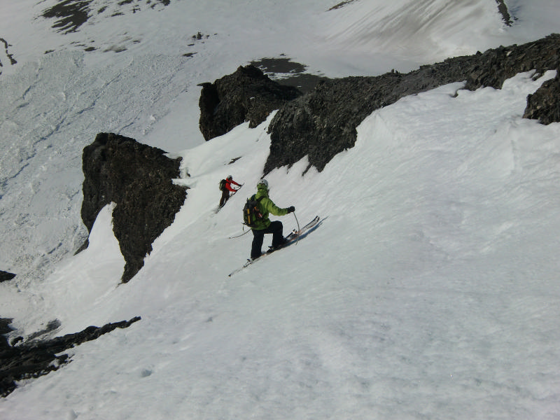 #7 Goulet : Ben au-dessus du technique goulet du bas de la face. Goulet : Ben au-dessus du technique goulet du bas de la face.