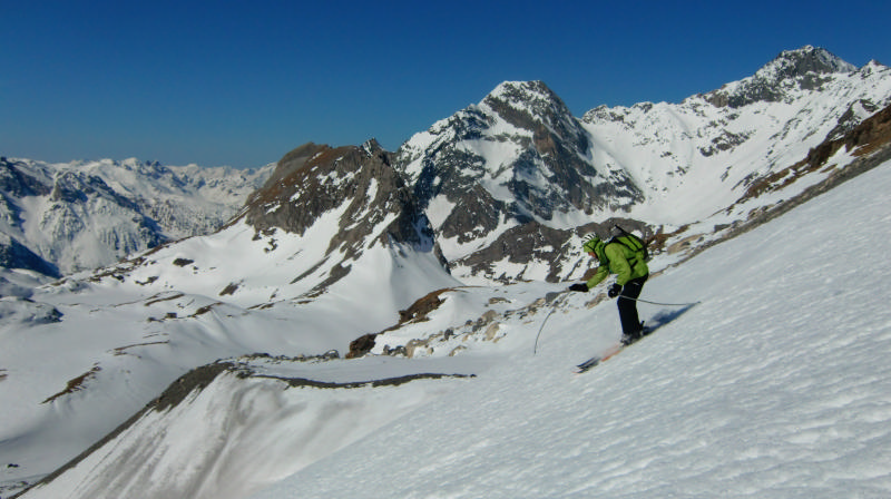 #8 Pentes : Les grandes pentes sous la face. Pentes : Les grandes pentes sous la face.