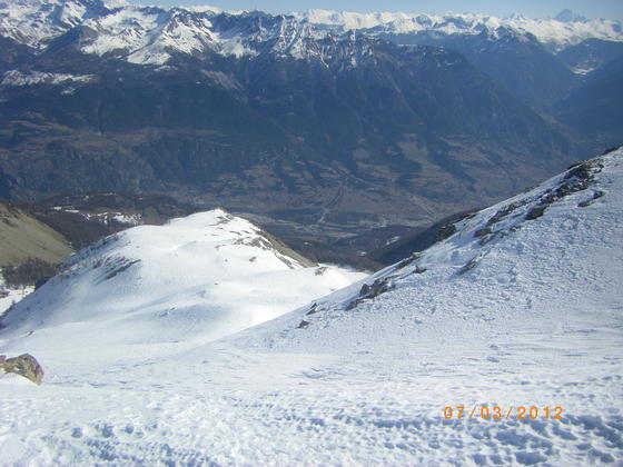 #3 Pinfol 7 mars 2012 : avant la descente du couloir Pinfol 7 mars 2012 : avant la descente du couloir