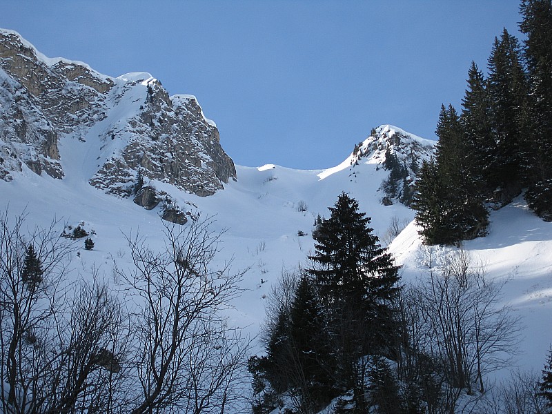 #2 couloir nord depuis en bas couloir nord depuis en bas