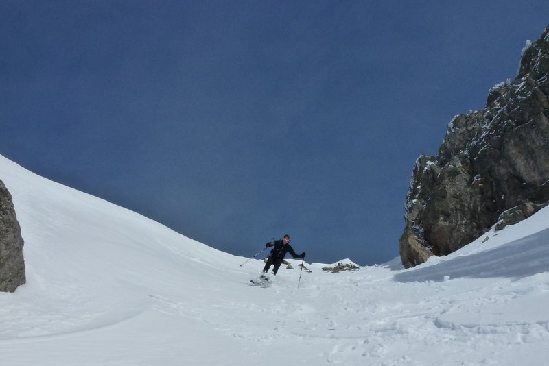 Brèche des Têtes : Mode freeride dans le haut