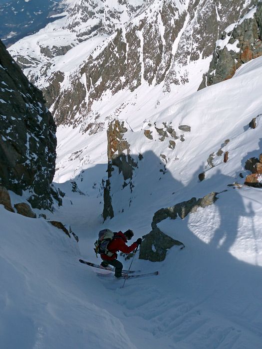 #9 Couloir N : Entrée du couloir nord, bien étriquée ! Couloir N : Entrée du couloir nord, bien étriquée !