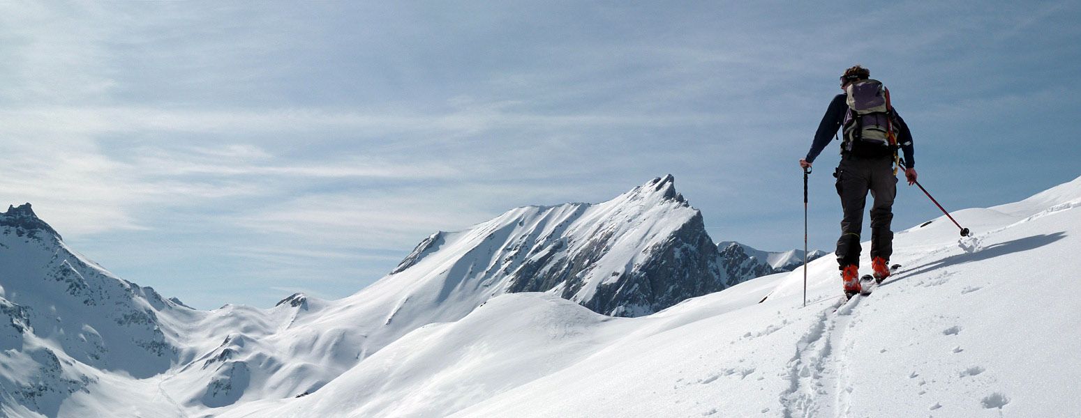 Mt Jovet : Remontée sur Jovet avec vue sur la Pennaz