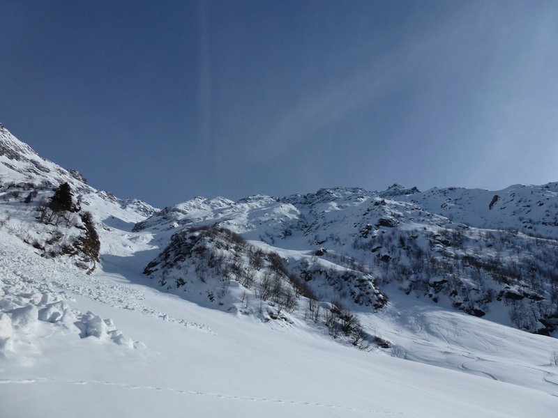 #28 Couloir N : Le couloir vu du bas Couloir N : Le couloir vu du bas