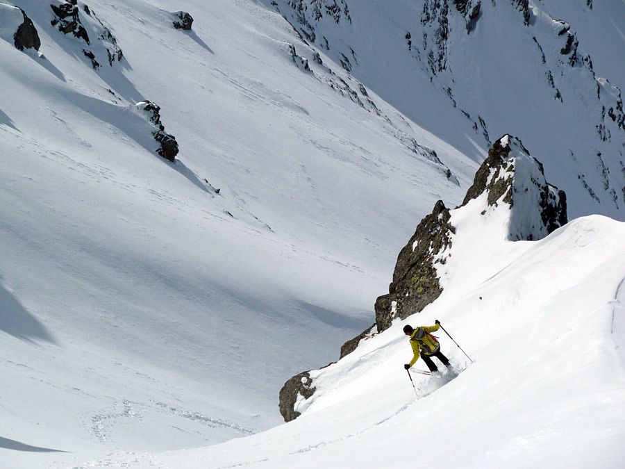 Brèche des Têtes : Couloir de la Brèche partie supérieure.