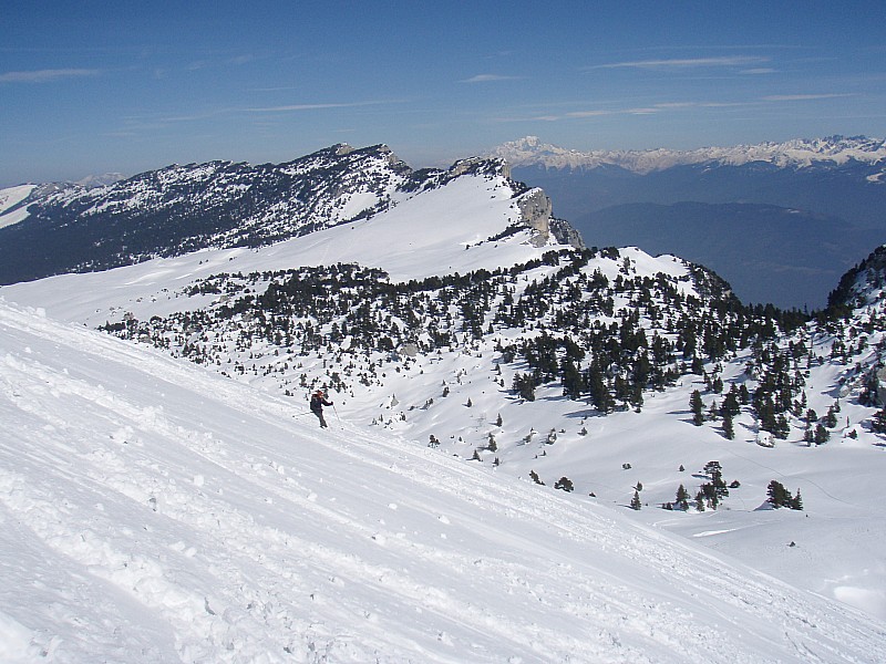 #4 Pente E des Lances : Vue vers le nord. Pente E des Lances : Vue vers le nord.