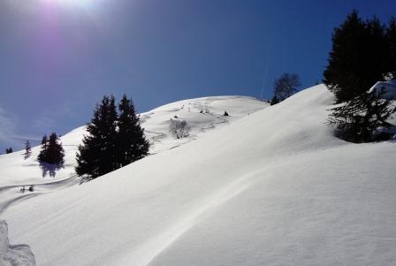 Epaule Beau Mollard : La meilleur session de ski : sur l'épaule nord-est de Beau Mo.