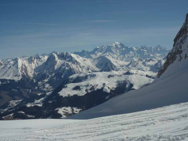 vue d'ensemble : Massif du Mont Blanc