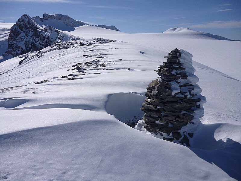 Roche ferrand : au fond, le Mont Pelve