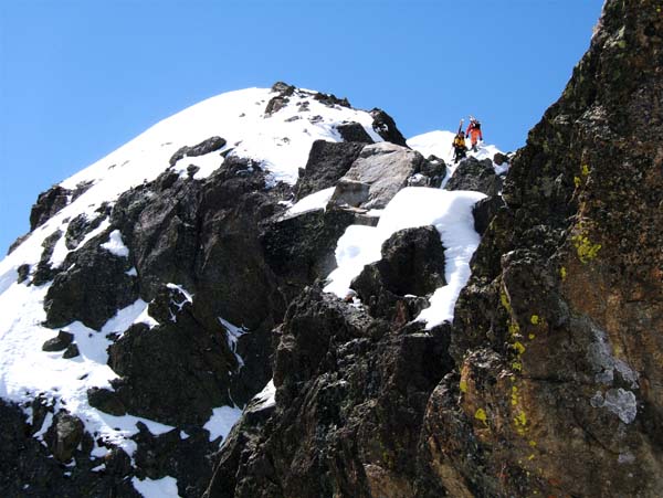Brocan : Nos visiteurs du site (skitour) italiens qui eux ont choisi de faire le sommet