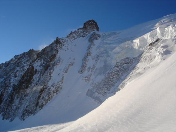 Couloir de Barre noire. : Le col a été skié dans la matinée