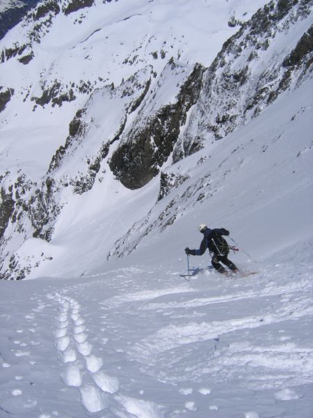 Descente : Le départ avec un petite plaque sans conséquences