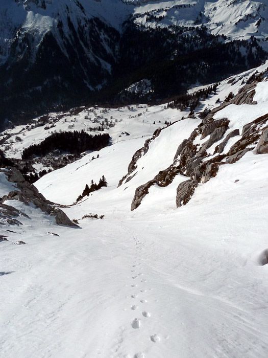 #6 Couloirs de Frémieux : Le couloir à la montée. Couloirs de Frémieux : Le couloir à la montée.