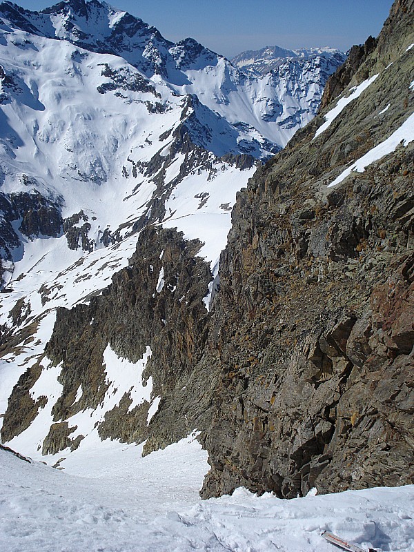 #3 le couloir de la brèche : regard sur la montée et... le couloir de la brèche : regard sur la montée et...