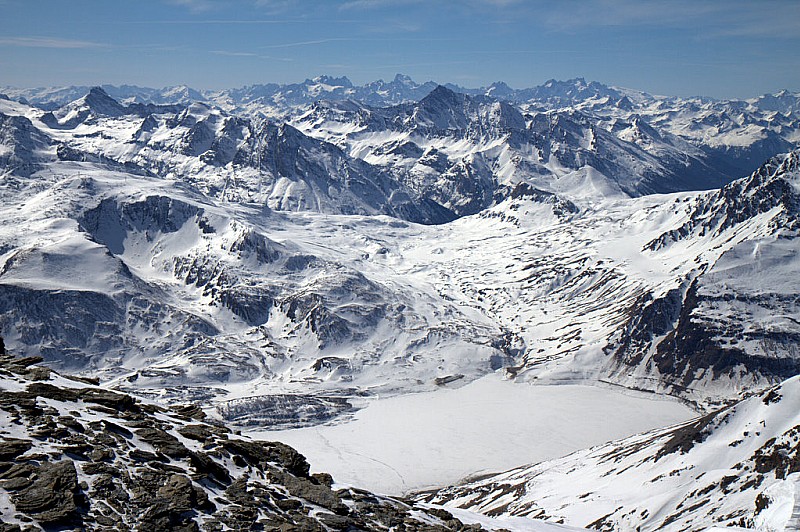 #5 Summit : Le lac du Mont Cenis, vu du sommet Summit : Le lac du Mont Cenis, vu du sommet