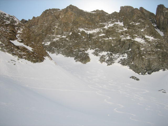 #3 col de la portette : la descente du col de la portette en poudre col de la portette : la descente du col de la portette en poudre