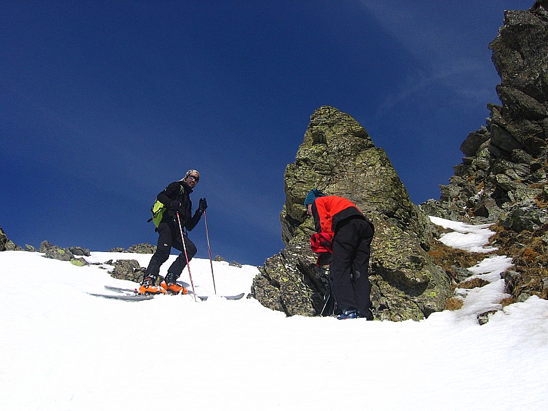 #2 Couloir Sud : Sommet du couloir Couloir Sud : Sommet du couloir