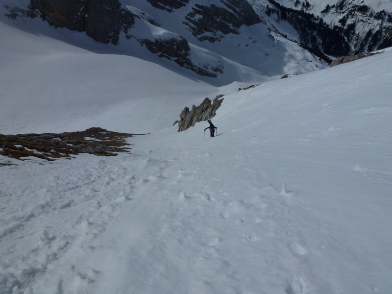 #4 Couloir SW : Remontée du couloir Couloir SW : Remontée du couloir