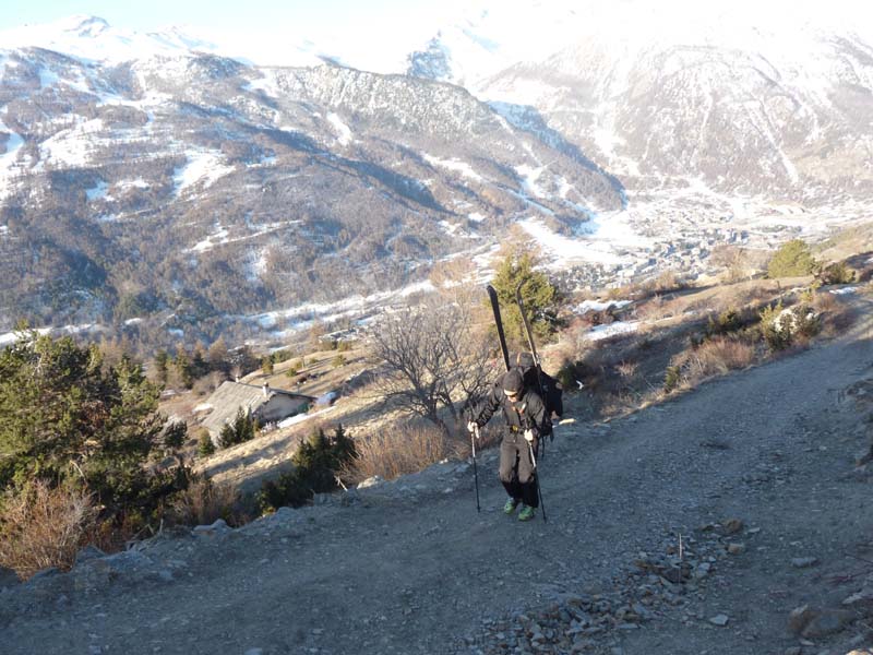 #1 Portage : Pas beaucoup de neige au départ! Portage : Pas beaucoup de neige au départ!