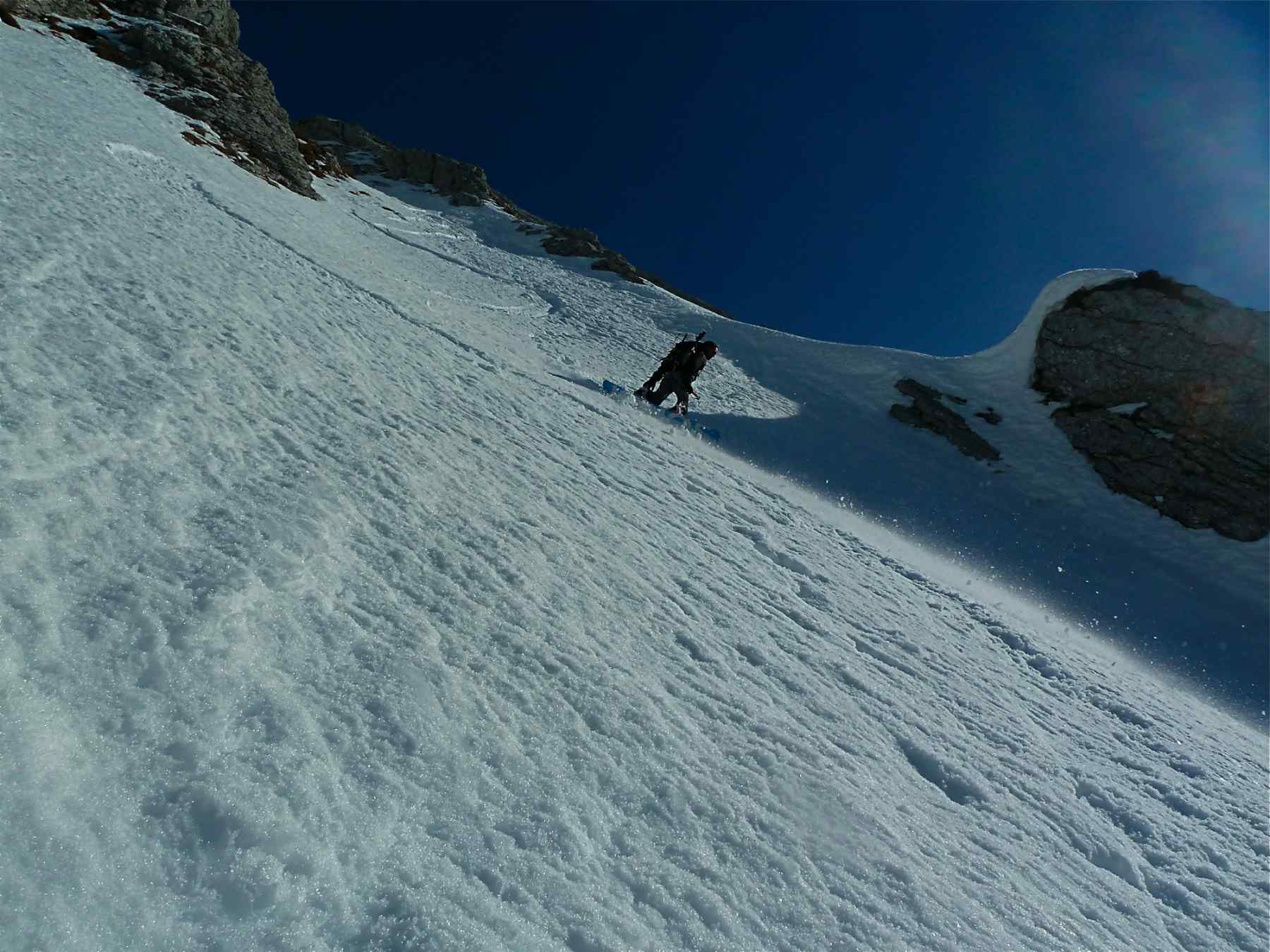 #2 Partie basse du couloir banane : Bonne neige Partie basse du couloir banane : Bonne neige