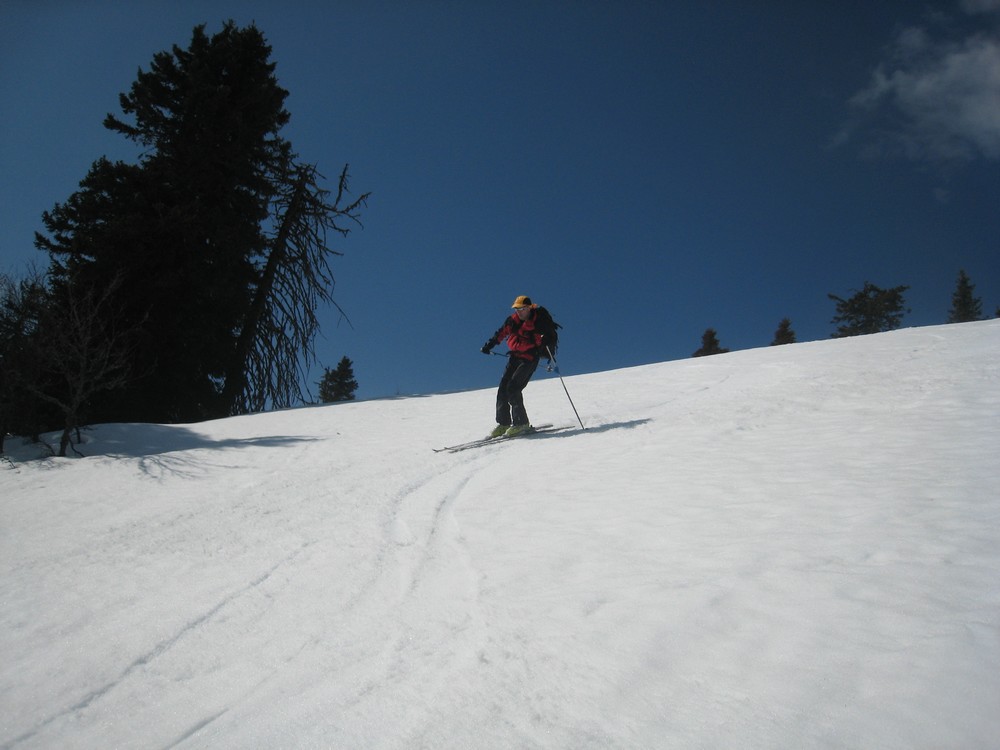 Moquette grand Luxe : Thierry skie comme un dieu !