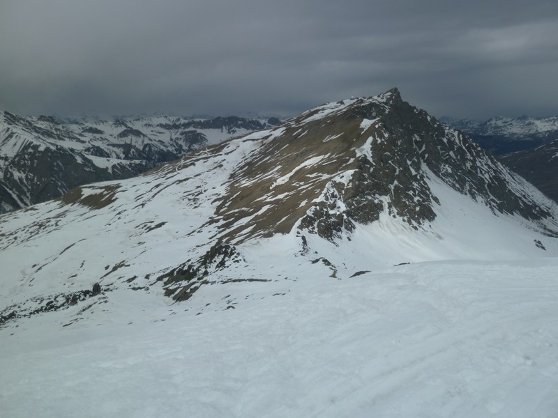 Col de Longet > Chateaurena : pas de neige coté sud