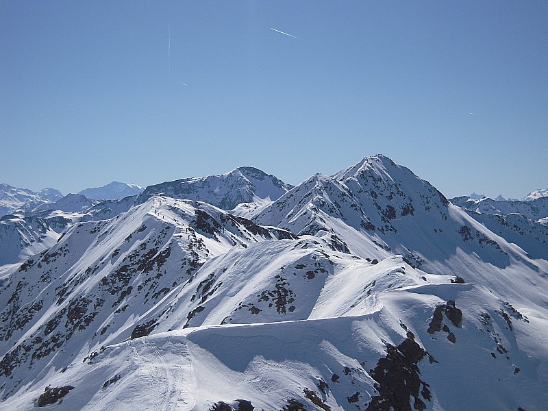 #4 pointe de la grande journee : vue de l pointe de la grande journee : vue de l'arete grande journee depuis le pas l'ane